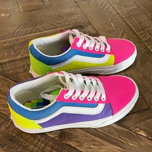 Vans Neon Old Skool Shoes Size 13